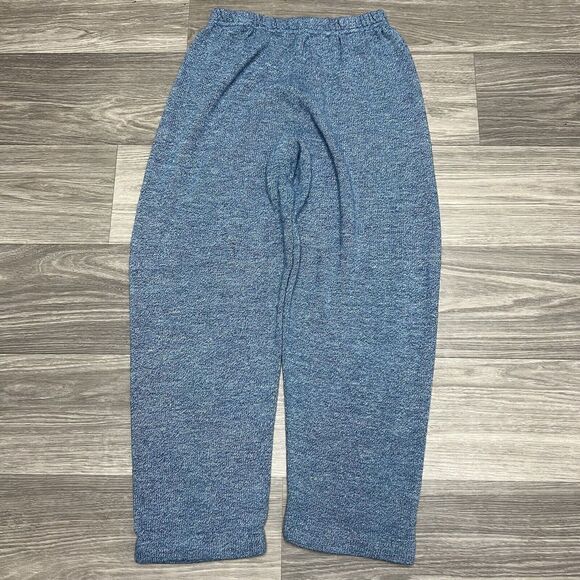 Pants - True Vintage 70s Sweater Sweatpants Womens 28x26 Blue 100%‎ Acrylic Soft Cozy